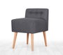 Atelier Del Sofa Puf 9104 Bohemio Gris de Algodón para Salón y Hogar con Esponja Ortopédica